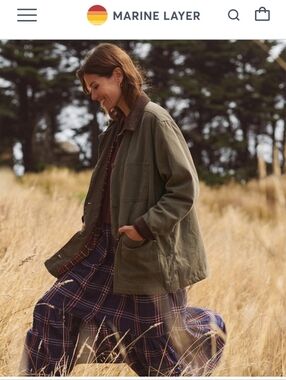 Marine Layer Olive Green Riley Barn Jacket